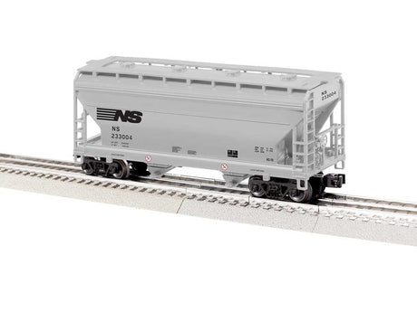 ACF 2-Bay Centerflow Covered Hopper - 3-Rail - Ready to Run -- Norfolk Southern #233004 (gray, black)