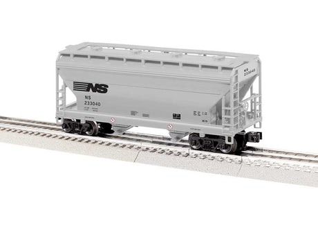 ACF 2-Bay Centerflow Covered Hopper - 3-Rail - Ready to Run -- Norfolk Southern #233040 (gray, black)