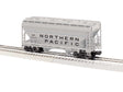 ACF 2-Bay Centerflow Covered Hopper - 3-Rail - Ready to Run -- Northern Pacific #75034 (gray, black)