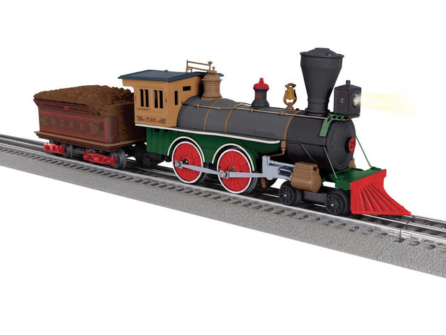 4-4-0 - 3-Rail w/Sound, LionChief 2.0 Bluetooth 5 -- Northern Central #17 York (gray, maroon, black, red)