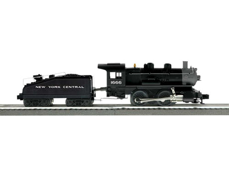 0-4-0 - 3-Rail - LionChief Sound and Control -- New York Central #1666 (black, graphite)