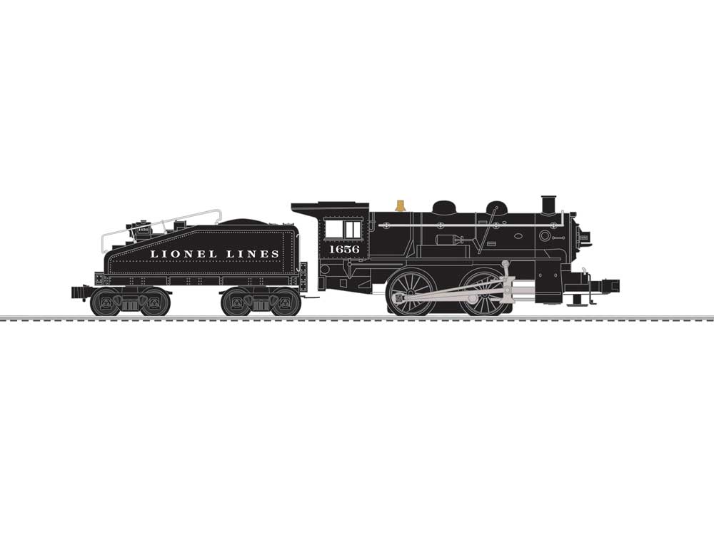 0-4-0 - 3-Rail - LionChief Sound and Control -- Lionel Lines #1656 (black)
