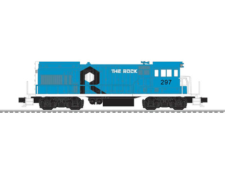 GE U36B - 3-Rail - LionChief Sound and Control -- Rock Island #297 (blue, white, black)