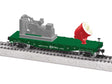Searchlight Car - Ready to Run -- North Pole Central #1225 (Christmas, Santa Tracker, green, gray, red, white)