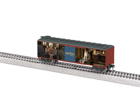 40' Steel Flat-End Boxcar - Ready to Run -- Harry Potter and the Half Blood Prince (4 Movie Scenes)-1