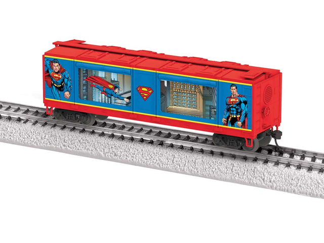 Aquarium Car - Ready to Run -- DC Superman (red, blue, Cartoon Scenes)