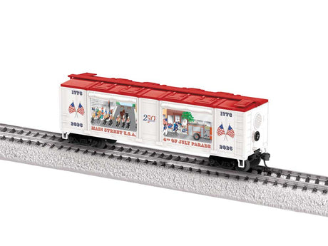 Aquarium Car - Ready to Run -- Main Street Parade 4th Of July (white, red)