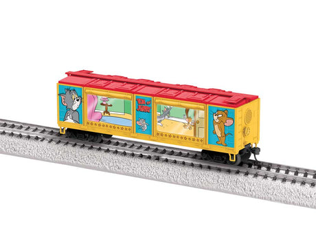 Aquarium Car - Ready to Run -- Tom and Jerry (yellow, red, Cartoon Scenes)-2