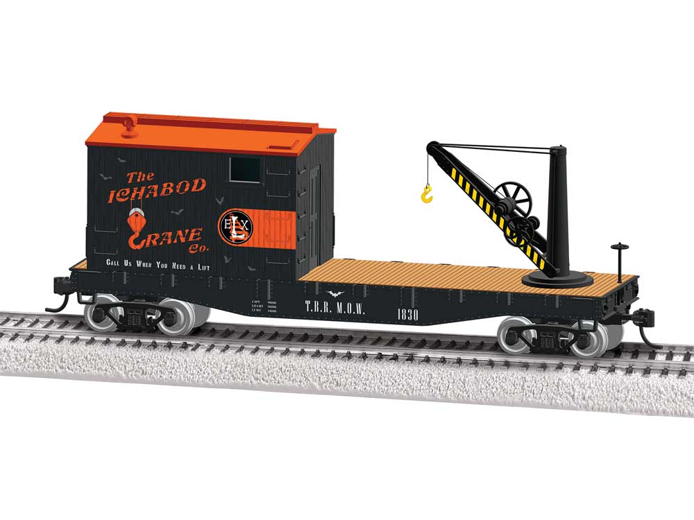 Work Crane - Ready to Run -- Ichabod Crane Co. Halloween #1830 (black, orange)