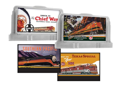 Railroad Billboard 2 Pack -- West #1 (ATSF, SP)