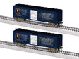 40' Steel Flat-End Boxcar - Ready to Run -- James Madison (blue, white)