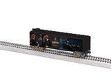 40' Steel Flat-End Boxcar - Ready to Run -- Harry Potter and the Sorcerer's Stone 25th Anniversary (4 Movie Scenes)-1