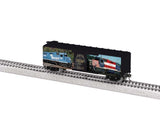 40' Steel Flat-End Boxcar - Ready to Run -- Conrail 50th Anniversary (black with color photos)-3