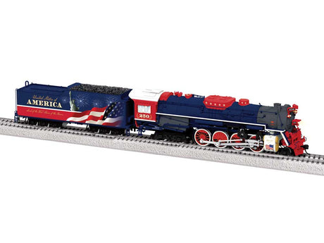 2-8-4 Berkshire - Sound and DCC -- United States of America #250 (blue, red, white, graphite)