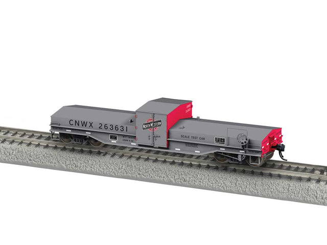 Maxson Scale Test Car - Ready to Run -- Chicago & North Western #26363 (MOW gray, red)
