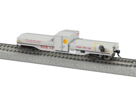 Maxson Scale Test Car - Ready to Run -- Kansas City Southern #12 (gray, red, yellow)