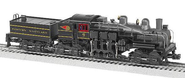 Steam 3-Truck Shay - Sound & TMCC Equipped - 3-Rail -- Western Maryland #6 (Fireball)