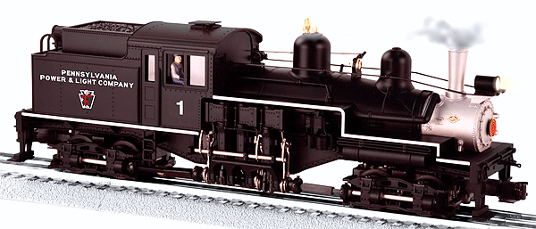Steam 2-Truck Shay w/RailSounds & Smoke - 3-Rail - Conventional -- Pennsylvania Power & Light #2 (black, silver; Reddy Kilowatt Logo)