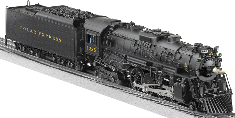 Scale 2-8-4 Berkshire w/Legacy RailSounds, Control & Smoke -- Polar Express #1225 (black)