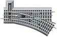 FasTrack(TM) Track w/Roadbed - 3-Rail -- Manual Turnout (Switch) O-36 Right Hand-1