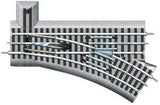 FasTrack(TM) Track w/Roadbed - 3-Rail -- Manual Turnout (Switch) O-36 Right Hand-2
