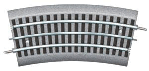FasTrack(TM) Track w/Roadbed - 3-Rail -- 1/2 O-36 Curve