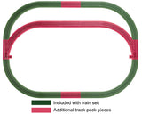 FasTrack(TM) Outer Passing Loop Track Pack - 3-Rail -- 1 Each R & L Manual Turnout w/1/4 O-36 Curves, 2 Full O-36 Curves & 5 10" S-2