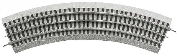 FasTrack(TM) Track w/Roadbed - 3-Rail -- O-36 Curve pkg(4)