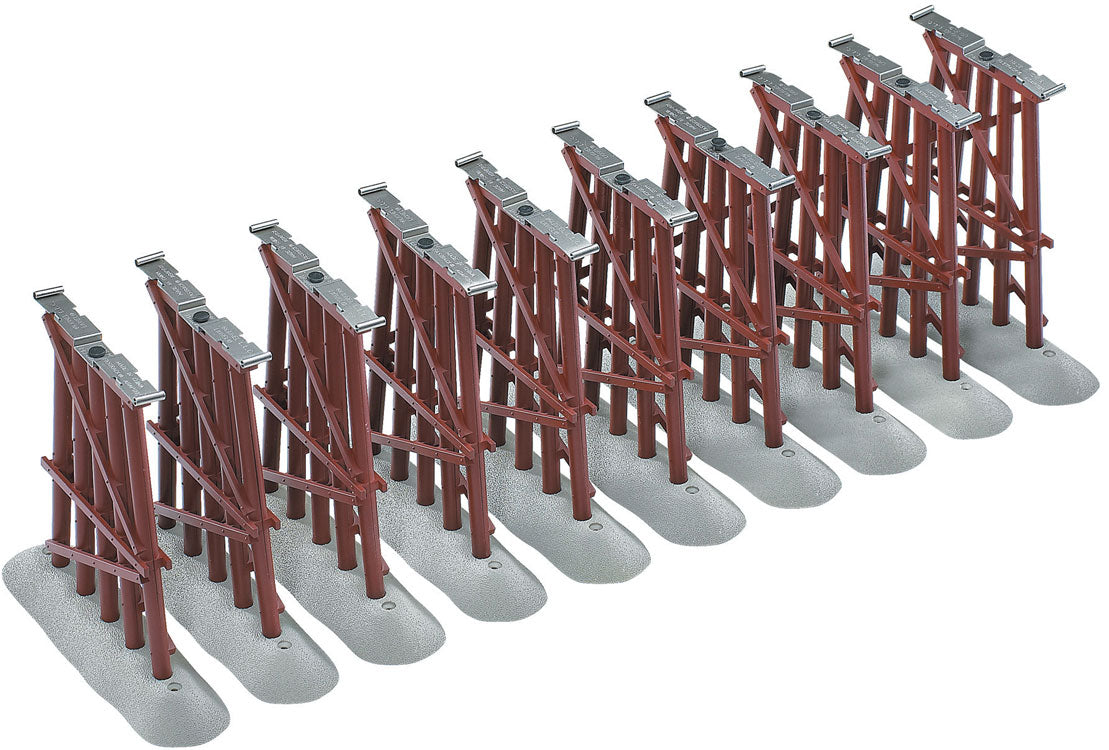 FasTrack Elevated Trestle -- 10 Pieces, All 5-1/2"  14cm Tall-2