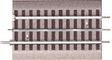 FasTrack(TM) Track w/Roadbed - 3-Rail -- FasTrack to Traditional Tubular O/O-27 Transition Section - 5"  12.7cm