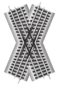 FasTrack(TM) Track w/Roadbed - 3-Rail -- 45-Degree Crossing