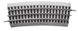 FasTrack(TM) Track w/Roadbed - 3-Rail -- 1/2 O-72 Curve Track