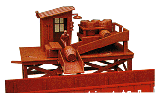 Barrel loader building