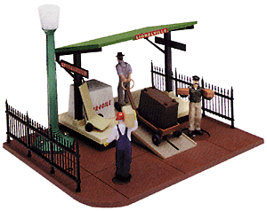 Animated freight station