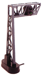Single Track Cantilever Signal Bridge w/Working Red/Green Lights -- 3-1/4 x 4-1/2 x 7-3/4"  8.1 x 11.2 x 19.3cm