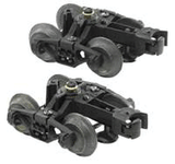 Die Cast Metal Truck w/Metal Knuckle Coupler -- Bettendorf  1 Pair-1