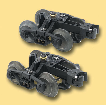 Die Cast Metal Truck w/Metal Knuckle Coupler -- Bettendorf  1 Pair-3