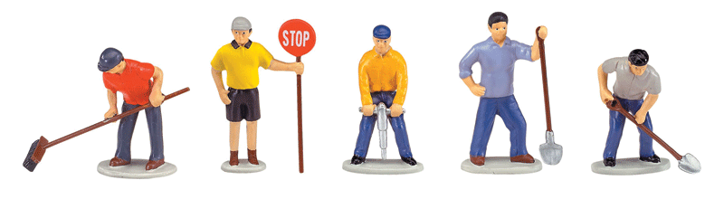 Working People -- Work Crew People Pack Includes: 5 Workers & Accessories-1