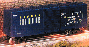 Boxcar w/Working Lights -- Lionel Constellations