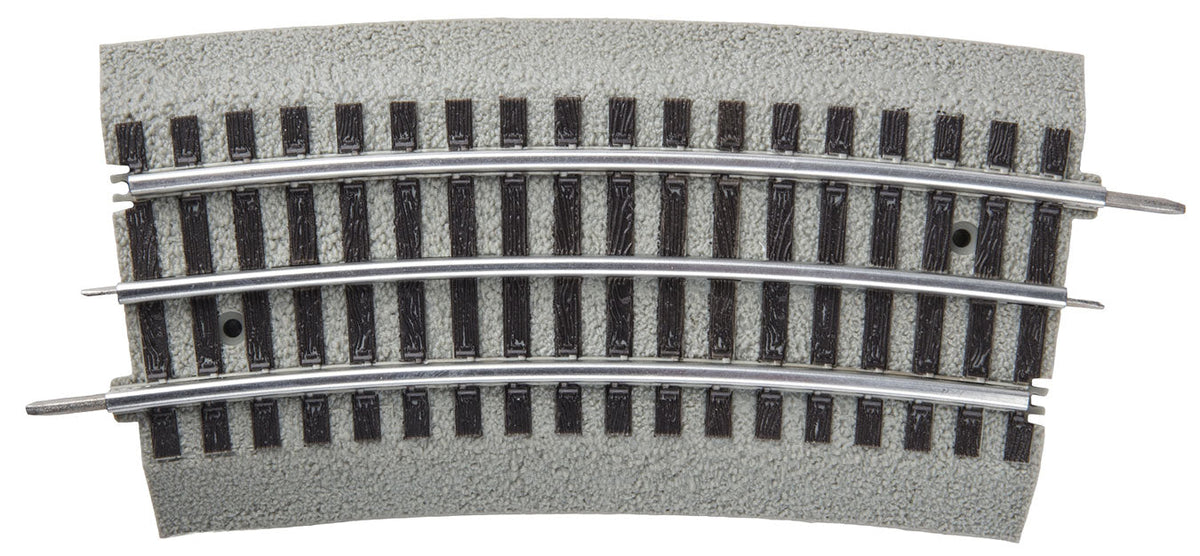 FasTrack(TM) Track w/Roadbed - 3-Rail -- 1/2 O-48 Curve