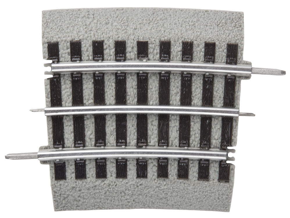 FasTrack(TM) Track w/Roadbed - 3-Rail -- 1/4 O-48 Curve