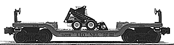 Flatcar -- w/Ertl New Holland Skid Steer Loader