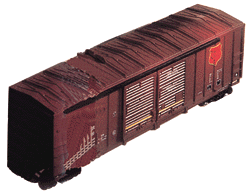 Double-Door Boxcar w/Auto Frames -- Wisconsin Central