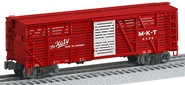 Scale Stock Car 2-Pack - Ready to Run -- Missouri-Kansas-Texas #6556 (red) York Central #63561 (yellow)