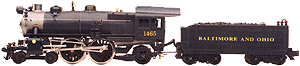 Steam Powered Class E6 4-4-2 Atlantic w/Tender - Command Equipped -- B&O