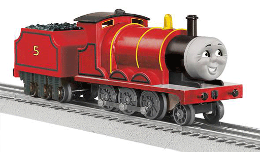 Thomas & Friends(TM) Steam 2-6-0 w/Moving Eyes & Whistle - Ready to Run 3-Rail -- James (red)