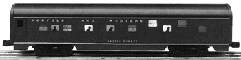 Duplex Roomette Car -- N&W