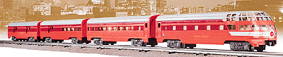 Hiawatha Aluminum Passenger Cars 4-Pack -- MILW