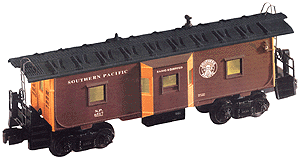 Lionel Archive Collection - Bay Window Caboose -- SP (brown, orange, white w/"Sunset" herald) w/Interior Light