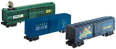 Animated Stock Car w/RailSounds -- Africa Transport w/Bobbing Lion Head, Growling & Roaring Sounds